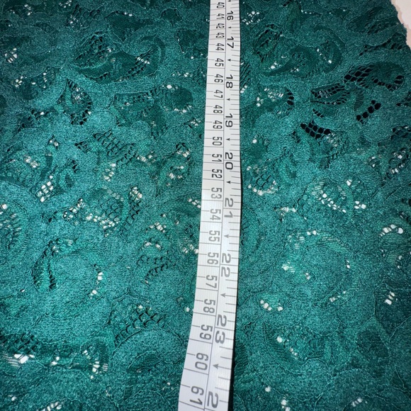 White House Black Market Emerald Lace Top NWT - Picture 7 of 7
